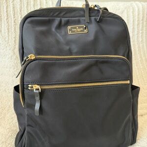 Kate Spade Black Nylon Backpack